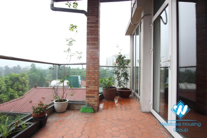 A nice apartment with large balcony for rent on Dang Thai Mai street, Tay Ho, Hanoi